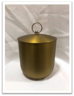 Ice Bucket SS With Brass Antique