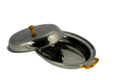 Curry Serving Pan SS with Lid