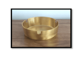 Ashtray Brass Round