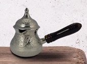 Turkish Coffe Pot SS Engraved