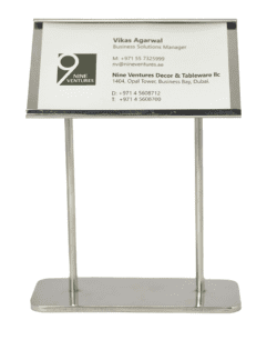 Buffet Tag Holder SS With Stand