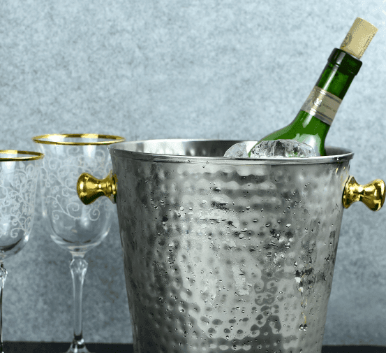 Stainless steel wine buckets